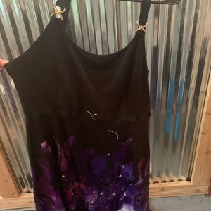Purple space octopus ROSEGAL dress